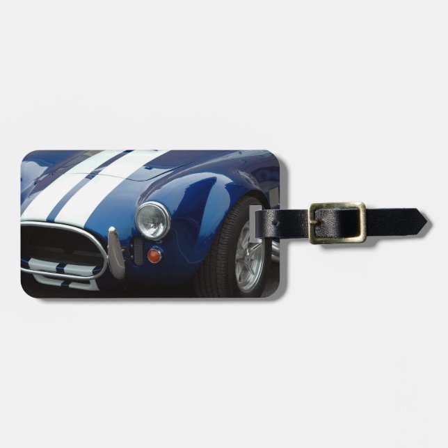 Étiquette À Bagage voiture de sport shelby classique (Devant horizontal)