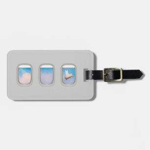 Étiquette À Bagage vol de cochon à travers l'étiquette de bagage de f