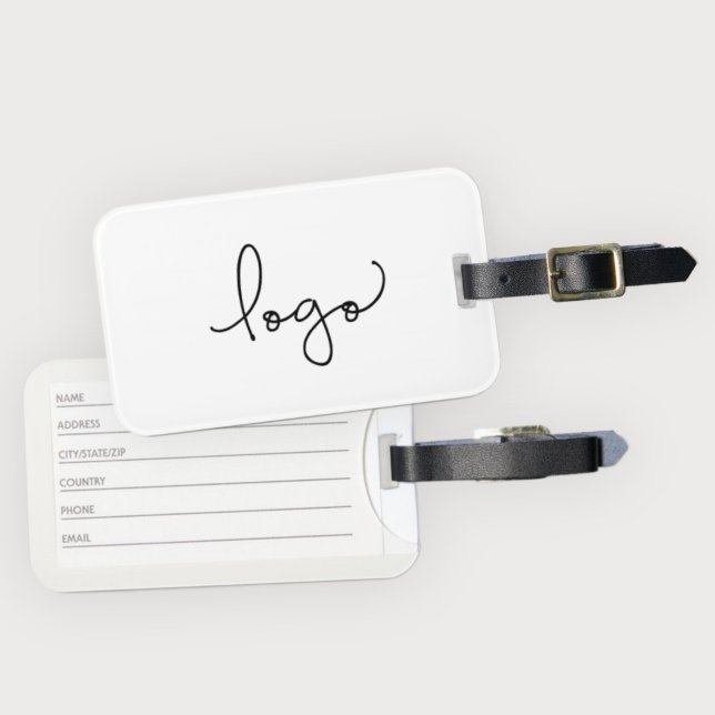 Étiquette À Bagage Votre logo ici Promotion Swag Branding (Créateur téléchargé)