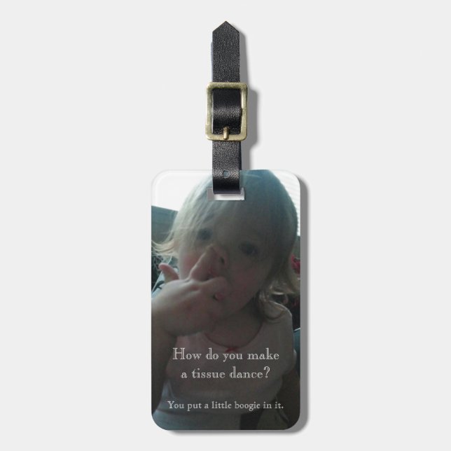 Étiquette À Bagage Votre petit cueilleur de nez (Devant Vertical)