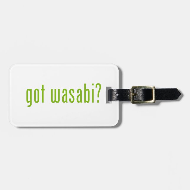 Étiquette À Bagage vous avez wasabi ? (Devant horizontal)
