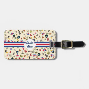 Étiquette À Bagage Voyage à Costa Rico pour explorer