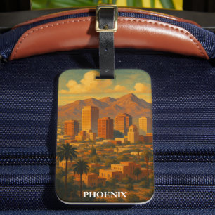 Étiquette À Bagage Voyage à l'ancienne à Phoenix Arizona – Ciel de dé