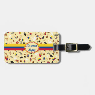 Étiquette À Bagage Voyage aux articles célèbres de la Colombie