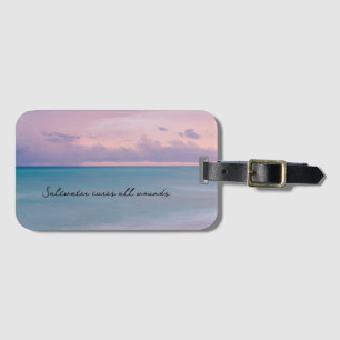 Étiquette À Bagage Voyage cadeau à thème avec photo de plage
