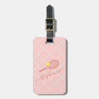 Voyage de Monogramme de tennis rose personnalisé