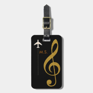 Étiquette À Bagage voyage de musique
