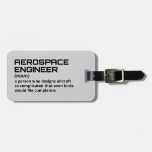 Étiquette À Bagage Voyage d'ingénieur aérospatial Witty