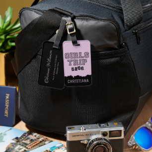Étiquette À Bagage Voyage Filles 2023 Filles Week-end Vacances Getawa