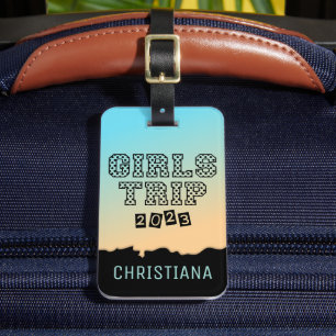 Étiquette À Bagage Voyage Filles 2023 Filles Week-end vacances Gradie