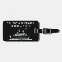 Voyageur de bateau de croisière drôle simple noir