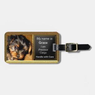 Étiquette À Bagage Voyageur de Yorkie