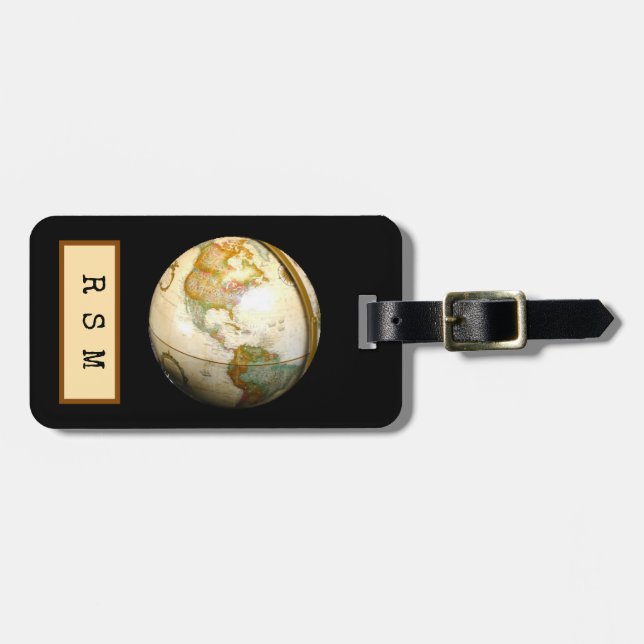 Étiquette À Bagage Voyageur du monde (Devant horizontal)