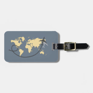 Étiquette À Bagage Voyons l'illustration du monde