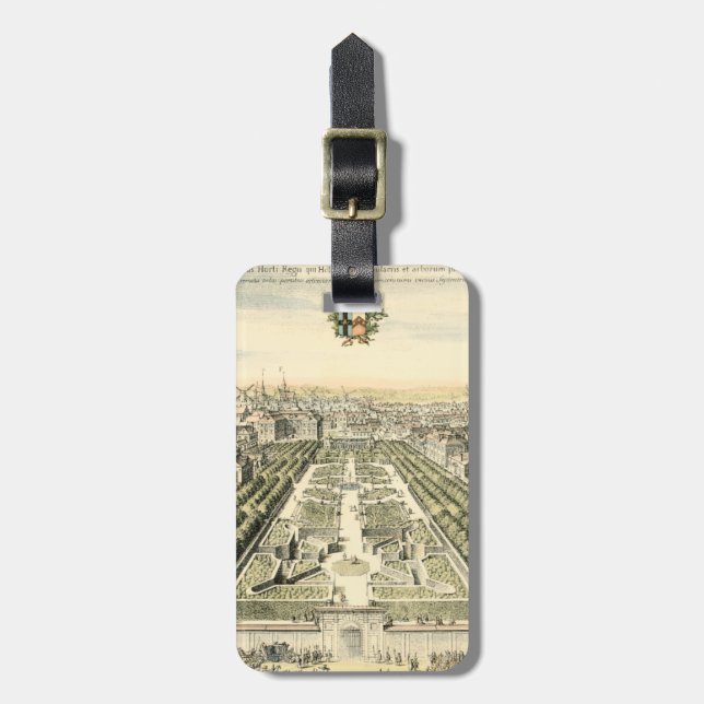 Étiquette À Bagage Vue aérienne du jardin formel par Eric Dahlbergh (Devant Vertical)