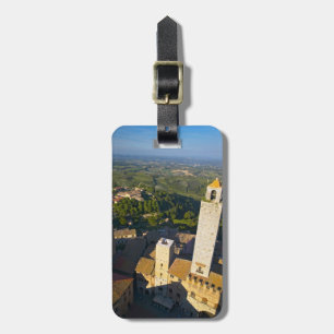 Étiquette À Bagage Vue depuis la tour, San Gimignano, Sienne, Toscane