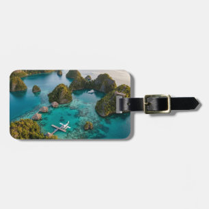 Étiquette À Bagage Vue paradisiaque des îles Raja Ampat Piaynemo Art