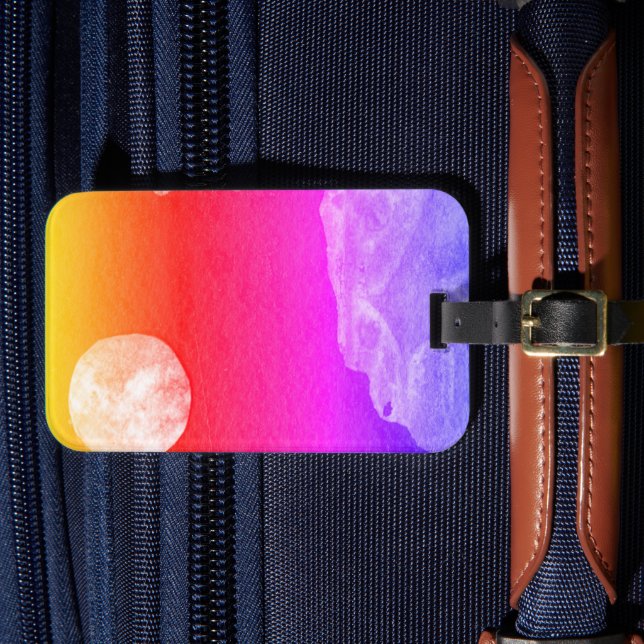 Étiquette À Bagage Vue rapprochée des mondes de l'imaginaire et de le (Insitu Rectoal 4)