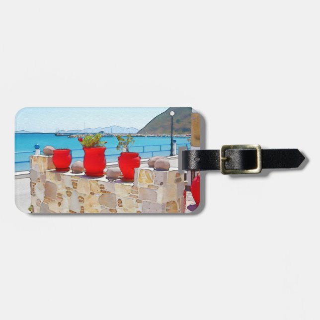 Étiquette À Bagage Vue sur la mer (Devant horizontal)