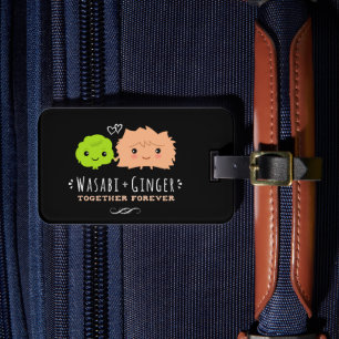 Étiquette À Bagage Wasabi et Ginger ensemble pour toujours