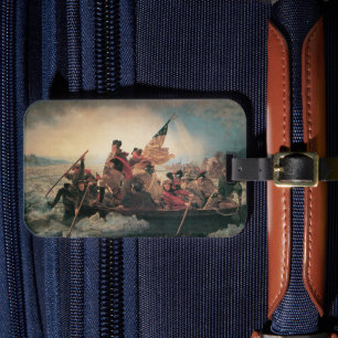 Étiquette À Bagage Washington traversant le Delaware par Emanuel Leut