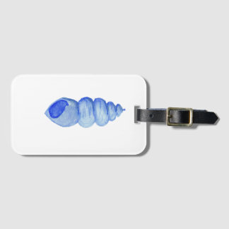 Étiquette À Bagage Watercolor Shell luggage tag