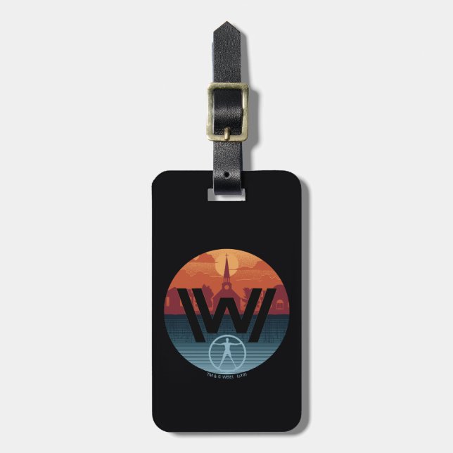 Étiquette À Bagage Westworld | Logo de l'église Escalante (Devant Vertical)