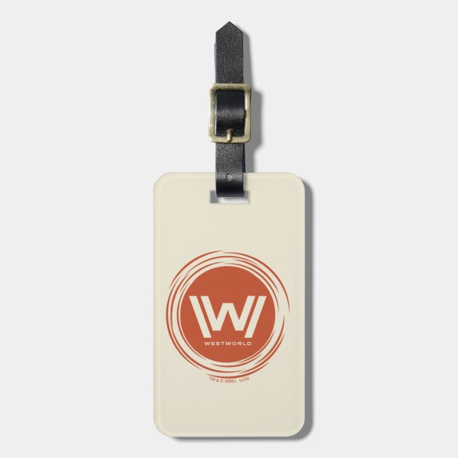 Étiquette À Bagage Westworld | Logo Sun stylisé (Devant Vertical)