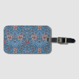 Étiquette À Bagage William Morris, Belle, motif floral, vintage