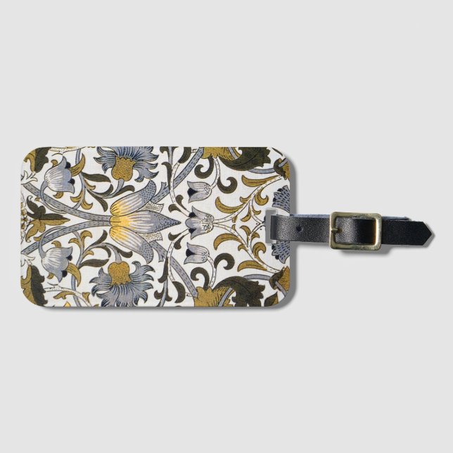Étiquette À Bagage William Morris Lodden Fleur florale (Devant Horizontal)