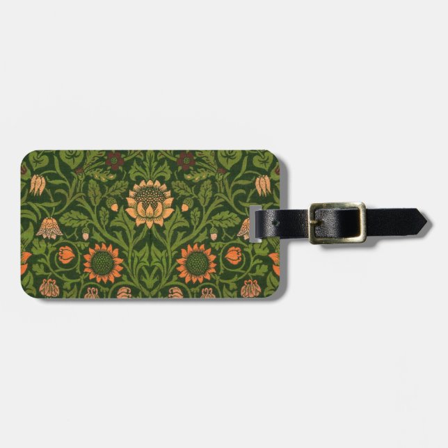 Étiquette À Bagage William Morris Violet et Columbine Art Rug (Devant horizontal)