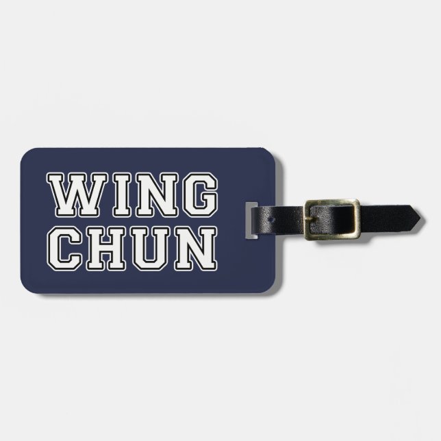 Étiquette À Bagage Wing Chun (Devant horizontal)
