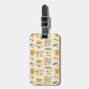 Étiquette À Bagage Winnie l'Ooh Motif de style bande dessinée