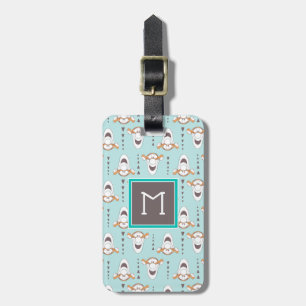 Étiquette À Bagage Winnie l'ourson   Motif pastel triangle Tigrou