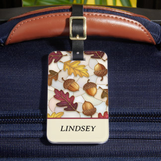 Étiquette À Bagage Winter Fall All Year Winter Leaf Lover