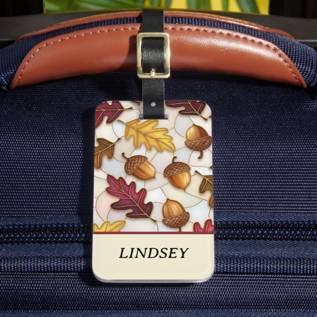 Étiquette À Bagage Winter Fall All Year Winter Leaf Lover (Insitu Rectoal 2)