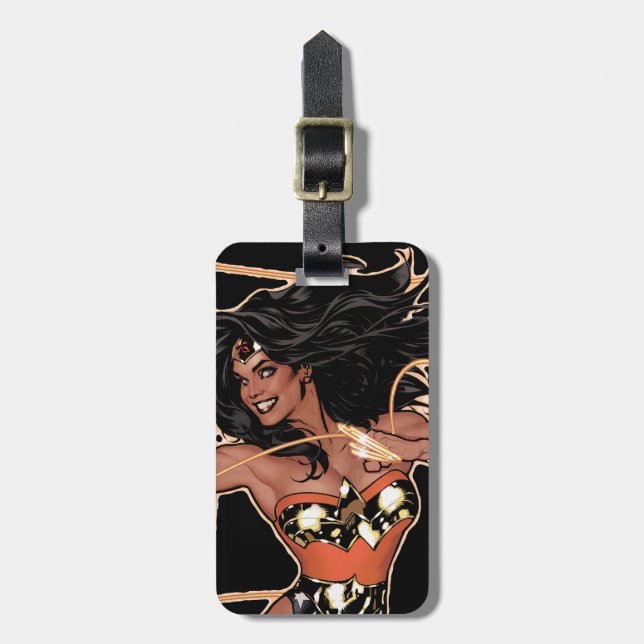 Étiquette À Bagage Wonder Woman Diana Prince Transformation (Devant Vertical)
