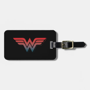 Étiquette À Bagage Wonder Woman Red Blue Gradient Logo
