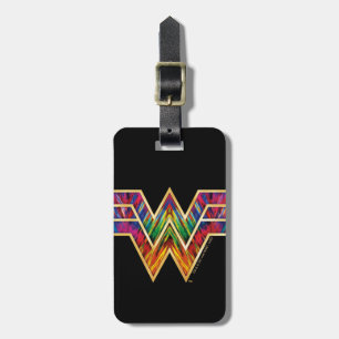 Étiquette À Bagage WW84   Logo de Wonder Woman Kaleidoscope