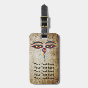 Étiquette À Bagage Yeux De Bouddha / Augen der Weisheit