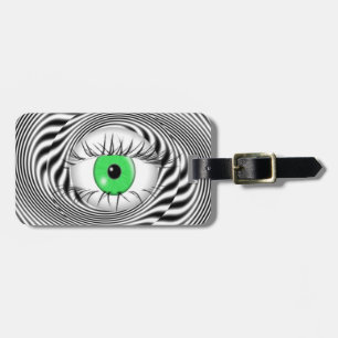 ÉTIQUETTE À BAGAGE YEUX HYPNOTIQUE - HYPNOTISTE