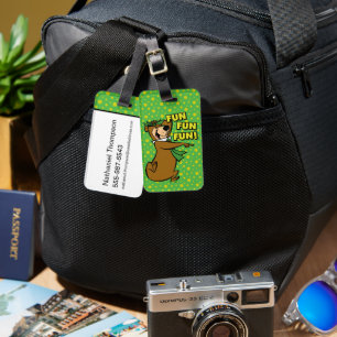 Étiquette À Bagage Yogi Bear Fun Amusant