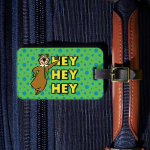 Étiquette À Bagage Yogi Bear Hey Hey Hey