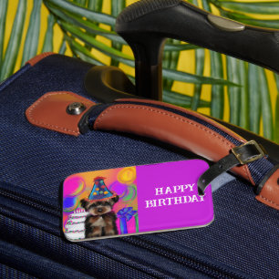 ÉTIQUETTE À BAGAGE YORKIE POO