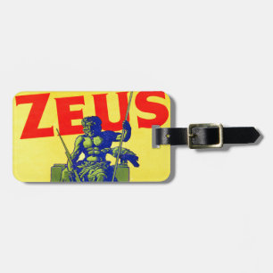 Étiquette À Bagage Zeus - conception de poster vintage