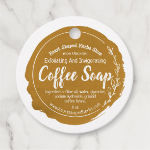 Étiquette à café personnalisable