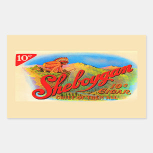 étiquette à cigares Sheboygan dans les années 1920