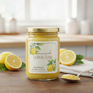 Étiquette à cor de citron fait maison avec citrons