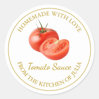 Étiquette à la sauce tomate maison | Blanc