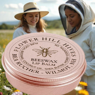 Étiquette à lèvres Apiaire imperméable transparent